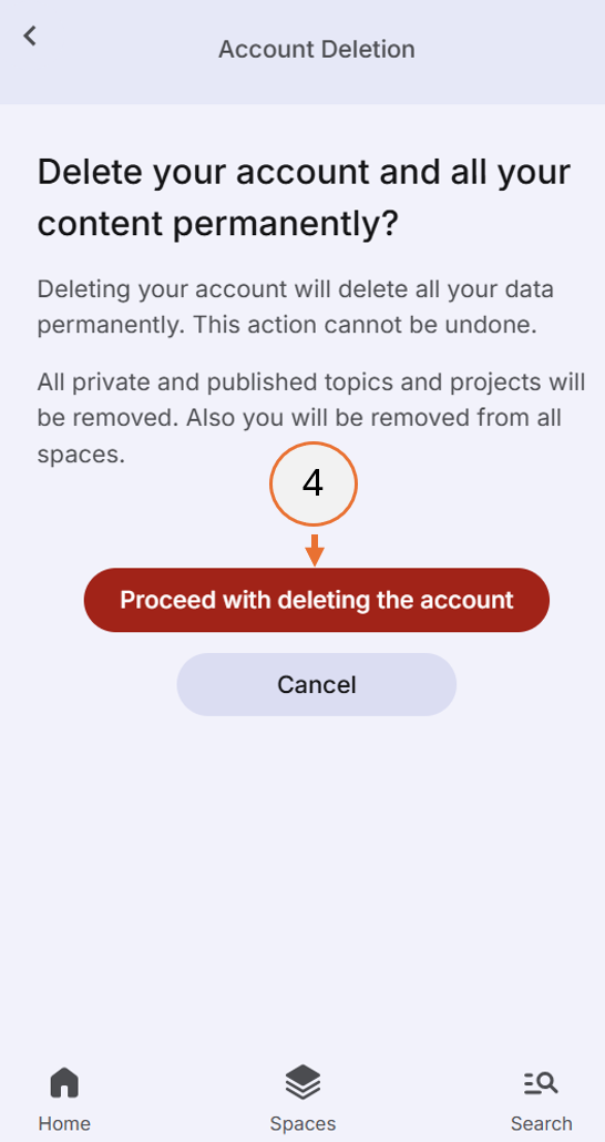 screenshot showing step 4 of the change password process