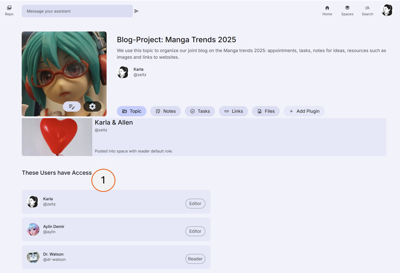 screenshot showing the These Users have Access section