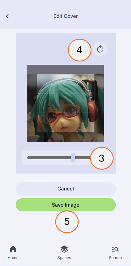 screenshot showing step 3, 4, and 5 of how to create a topic